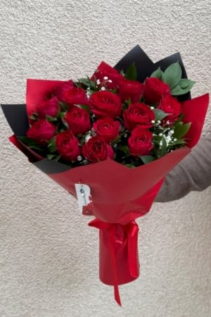 15 Red Roses Bouquet 